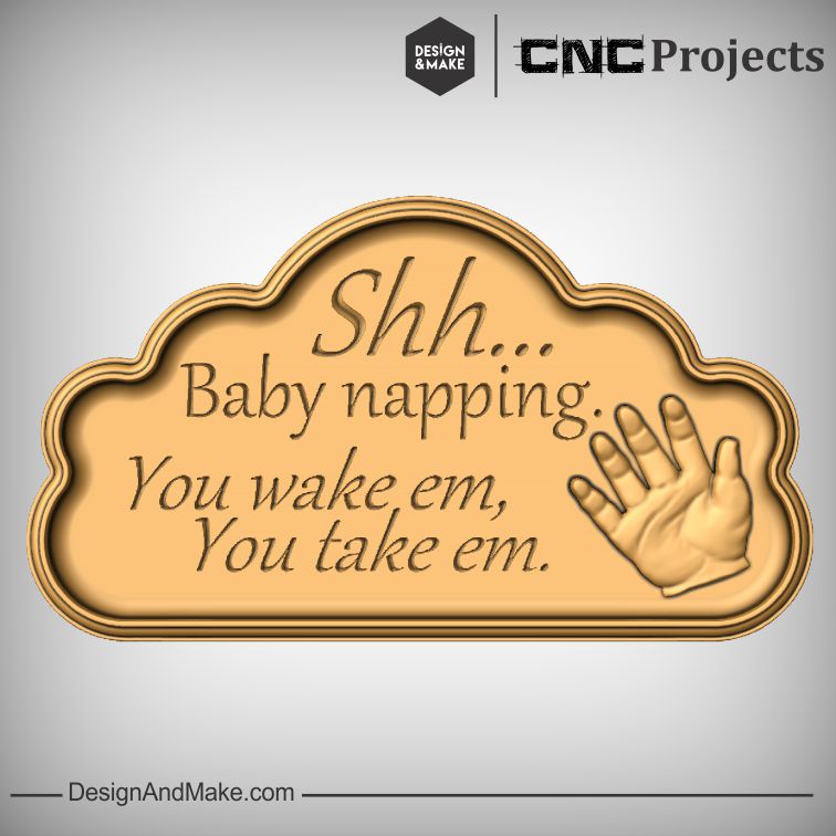 Shh... Baby napping door sign